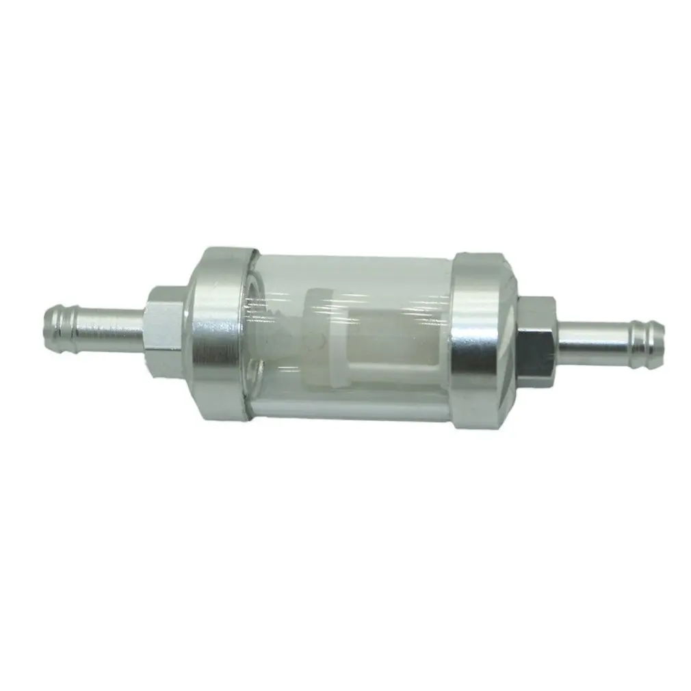 

Glass Oil Cleaner Inline Petrol Gas Fuel Filter For Motorcycle Transparent Gasoline Filter Glass Tube Plastic Core