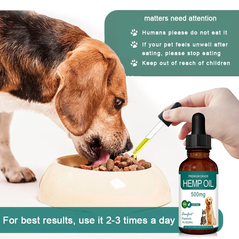 

Vitamins A And D Essential Oils SPA Massage No Chemical Relieve Pets Dogs Cat Separation Anxiety Essential Oil 30ml