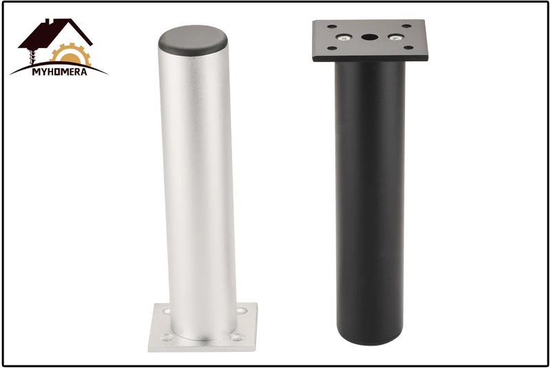 Myhomera 4Pcs/Set Furniture Feet Legs Adjustable Cabinet Sofa Leg 60/80/120/180/250mm Aluminum Cupboard Coffee Table Protec Foot