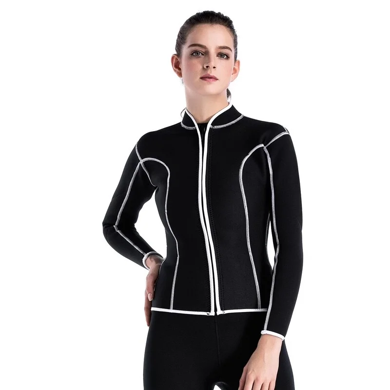 

SBART's 2MM Rubber Swimwear For Women Swimming Long Sleeve Split Suit Thickened For Mujer Prevent Jellyfish Surf Wetsuit