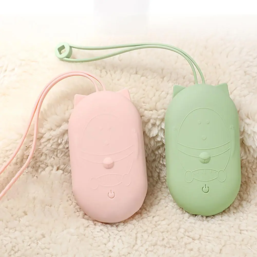 5000mAh мини-панель солнечных батарей ручной зарядка через usb Карманный обогреватель 5 V/2A с длительным сроком службы грелка для рук с двойными бортами теплая аккумуляторная милый внешний вид