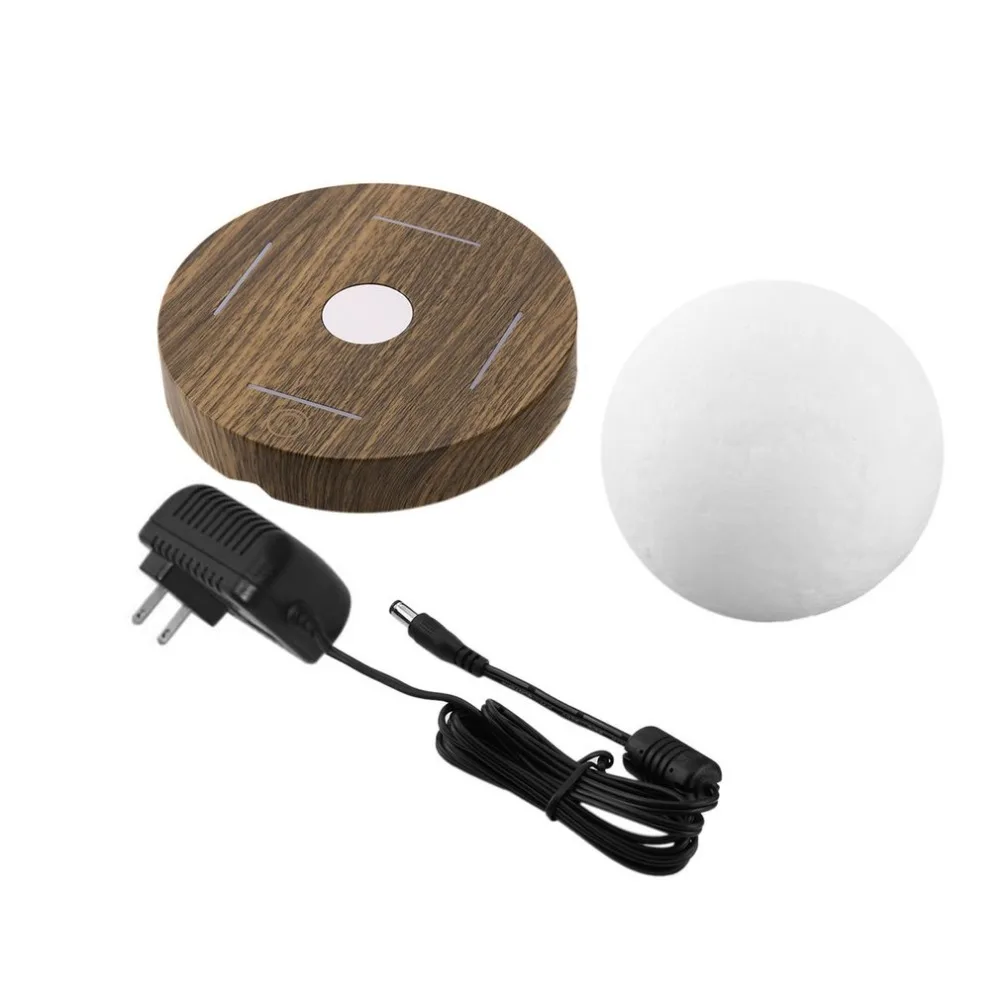  Levitating 3D Moon Lamp 360 rotated Wooden Base 10cm Night Lamp Floating Romantic Light Home Decora - 4000438561576