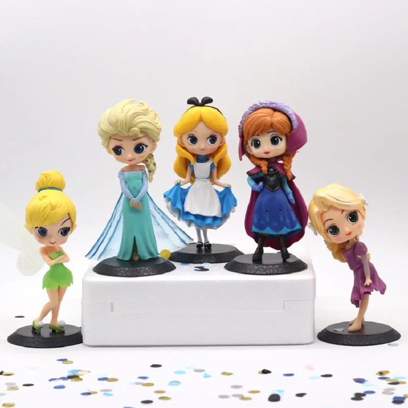 Игрушки Q Posket Принцесса Эльза Анна Рапунцель Белоснежка экшн Фигурки ПВХ