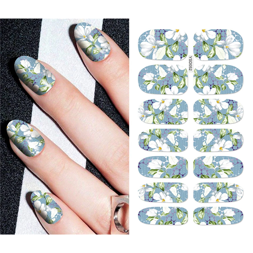 Nail Stickers For Nails Sliders 3D Color Water Transfer Nail Sticker Creativity Decoration Art Necklace Pattern Dreamcatcher