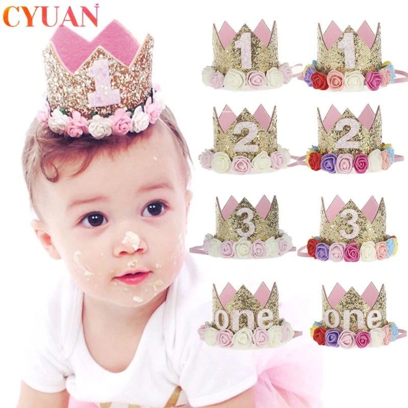 baby birthday headband