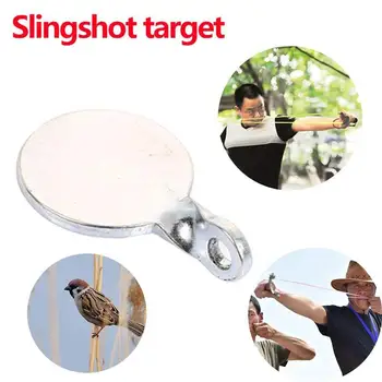 

Practical Metal Catapult Target Metal Hanging Target 3/4cm Camp Stretching Wrist Hunter Outdoor Tool Metal Target Durable