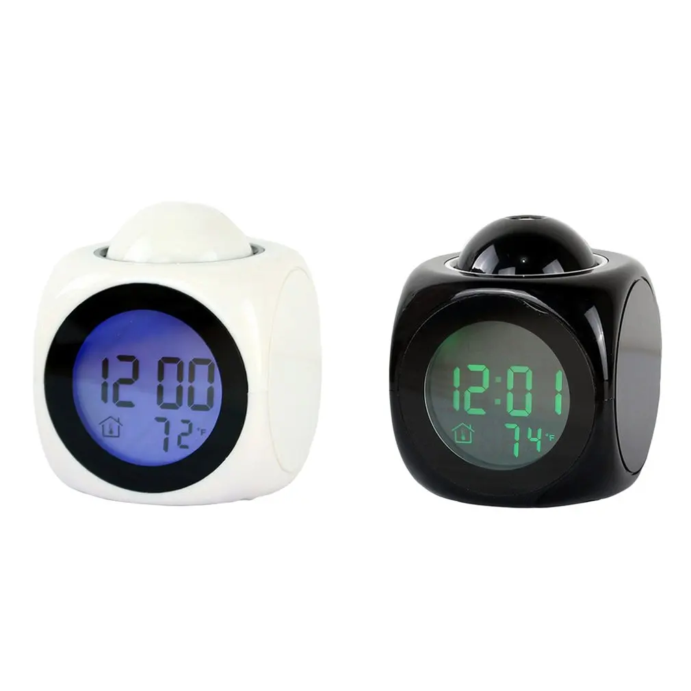

Multifunctional electronic perpetual calendar LED projection report clock LCD screen displays 0 tell the time Voice broadcast