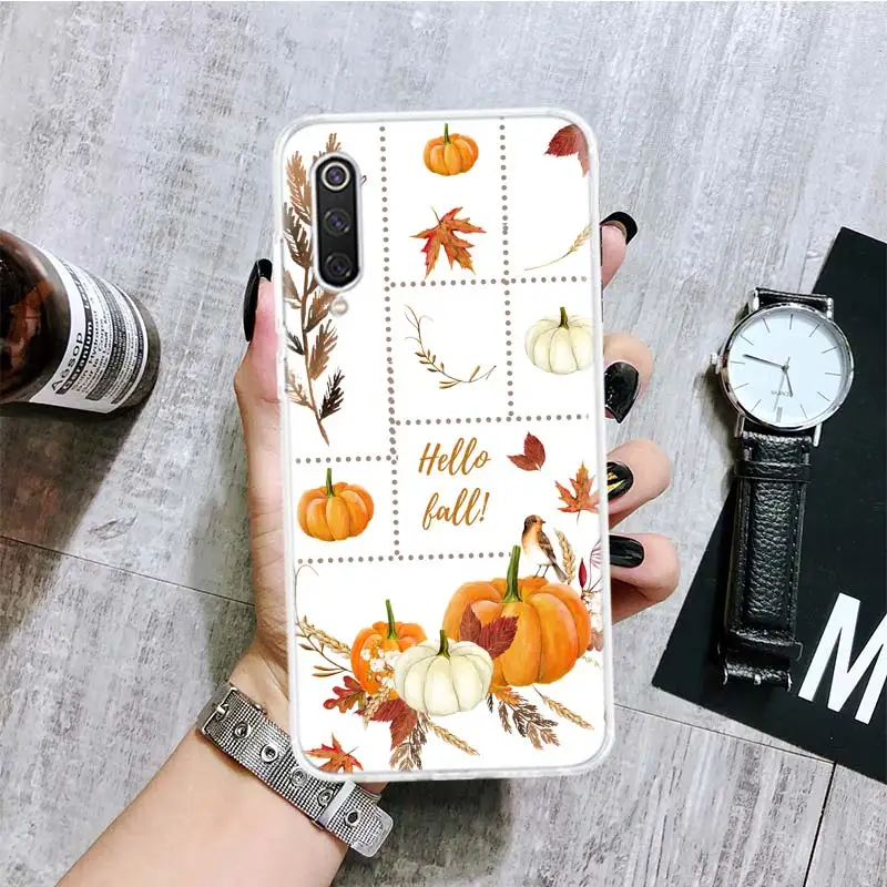 Pumpkin Happy Fall Autumn Phone Case For Xiaomi Redmi Note 10 9 8 Pro 9S 8 8T 7 6 5 6A 7A 8A 9A 9C 4X S2 K20 K30 Art Cover Coque