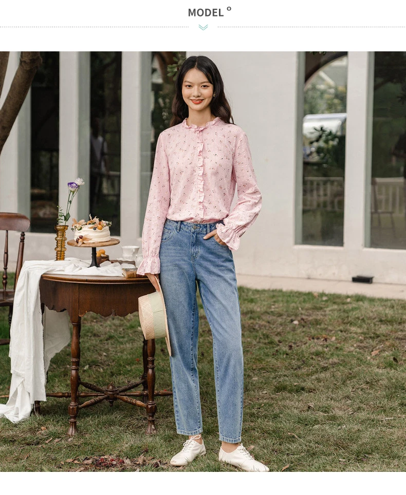 INMAN 2020 Autumn New Arrival Cotton Cute Animal Embroidered Washed Hong Kong style Skinny Leg Jeans