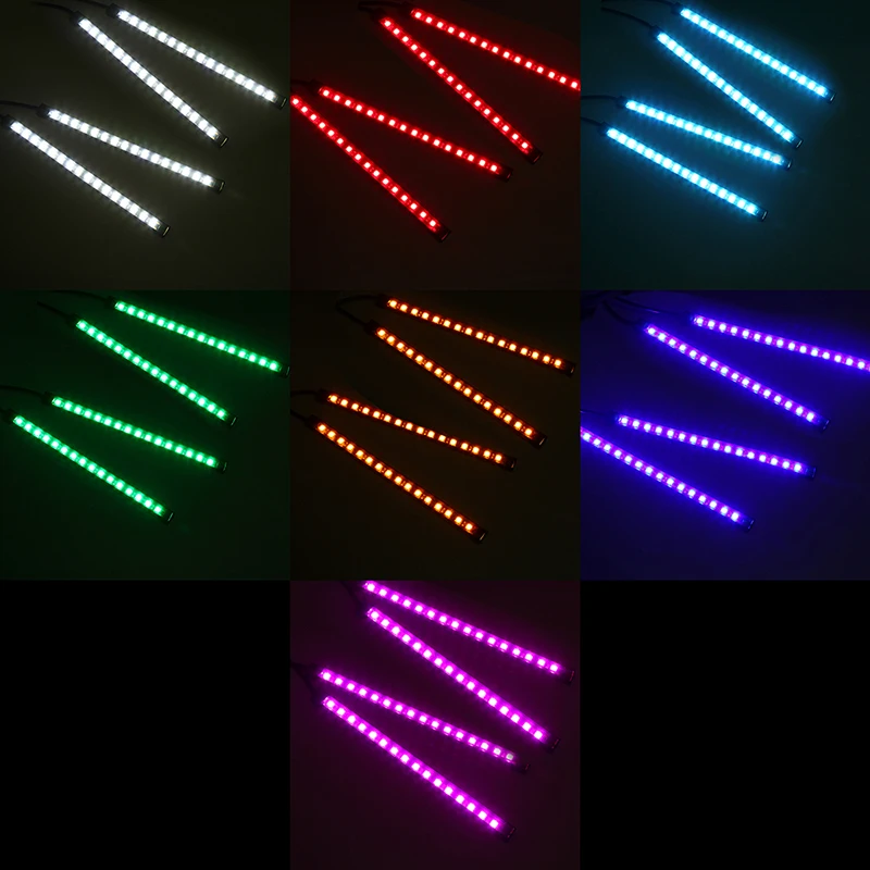 POSSBAY 4 в 1 USB RGB атмосферная лампа 16 светодиодных лент светильник с дистанционным