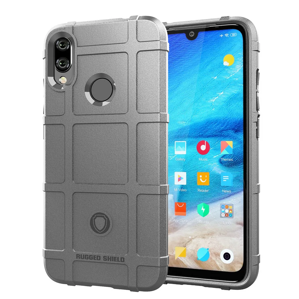 Grey Для Xiao mi Red mi Note 5 6 7 8 Pro Plus 7S 8T 6A 7A 8A GO Y3 K20 Pro mi litary защита от падения жесткий корпус из ТПУ для mi 9T Pro - Цвет: Grey