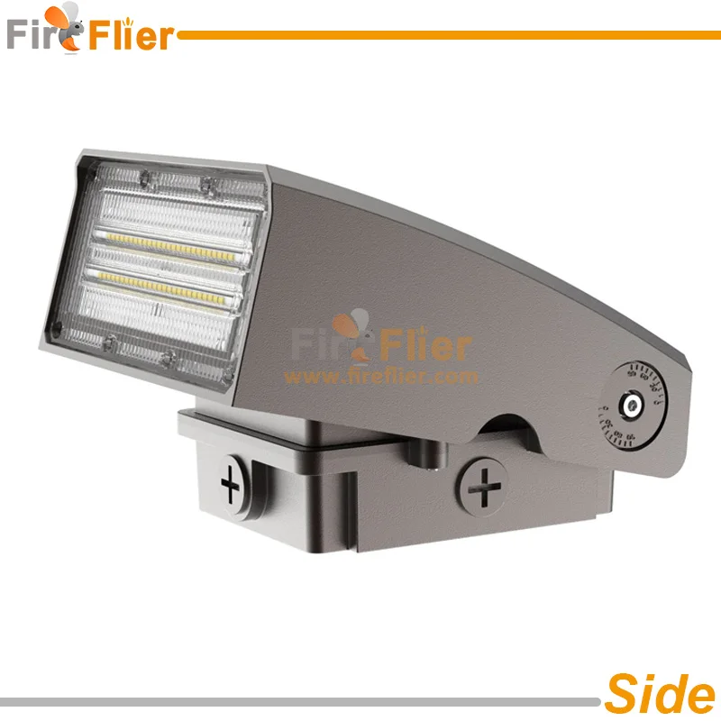 adjustable led wall pack light side