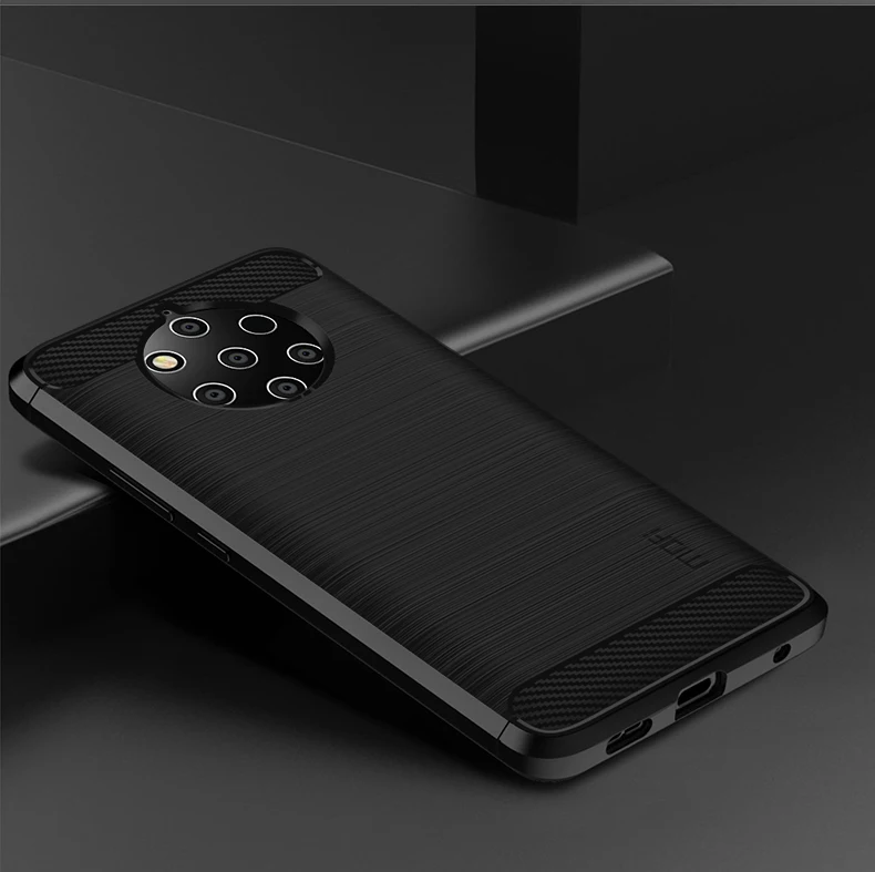 MOFI Модный чехол для телефона для Nokia 9 PureView Чехол Мягкий силикон из углеродного волокна термополиуретановая накладка на заднюю панель телефона чехол для Nokia 9 PureView чехол