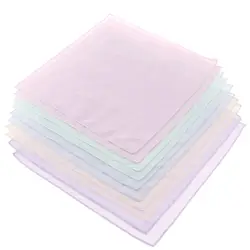 Mouchoirs colorés 100% coton pour hommes et femmes, 10 pièces, confortables, Hanky Party 