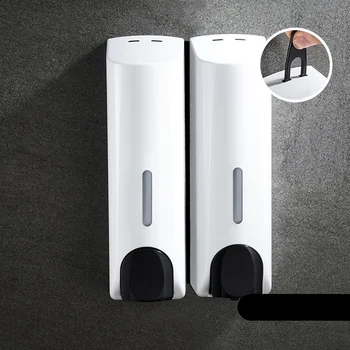 

350Ml Wall Mount Liquid Soap Kitchen Bathroom Shower Shampoo Double