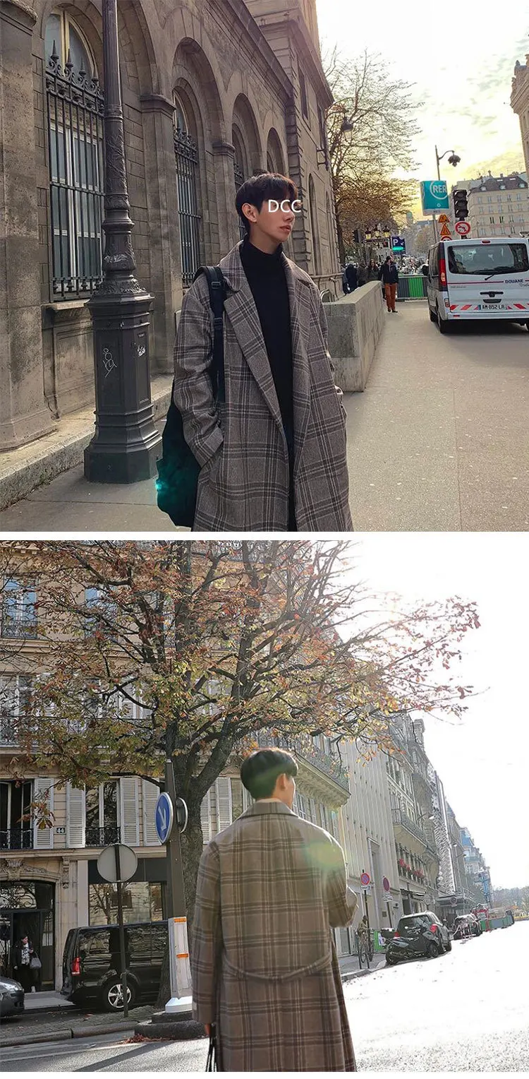 Autumn And Winter Korean Version Of The Lazy Loose European And American Leisure Sports Long Section Woolen Coat