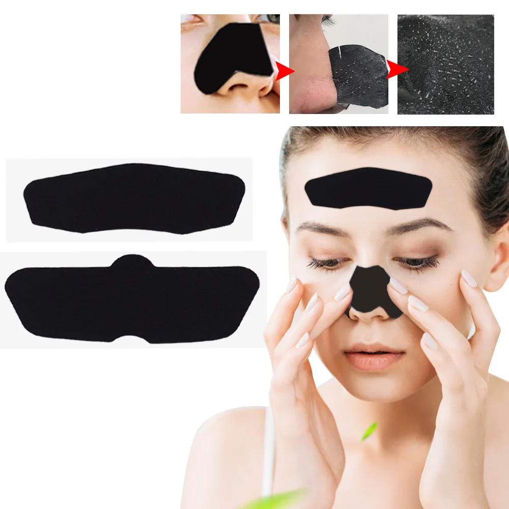 40pcs Blackhead Remover Nose Mask+Chin Forehead Black Head Mask Acne Treatment Pore Strip Black Mask Peeling Skin Care
