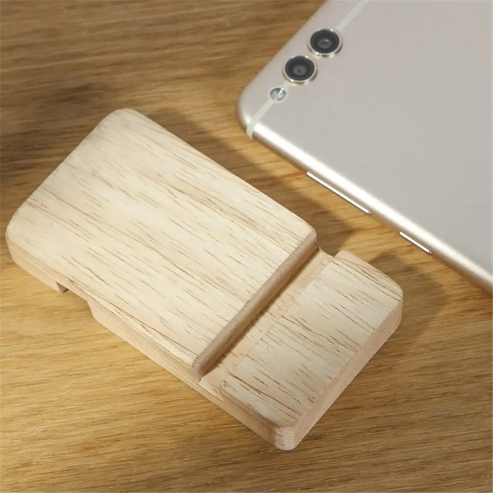 Solid Wood Mobile Phone Bracket Lazy Support Shelf Office Desk Portable Tablet Mount Wooden | Мобильные телефоны и