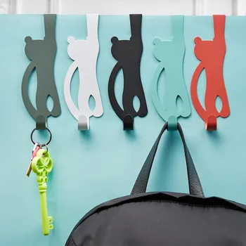 

1PC Clothes Hook Creative Little Monkey Punch-free Door Wall Hanger Coat Hook Hanger Storage Holder Household Storage Gadgets