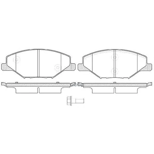 1553 00_колодки Дисковые Передние!131,6х17,7х52,2 Skoda Fabia 1.2, Vw Polo Rus 1.6 12 Remsa 155300 Remsa арт. 155300