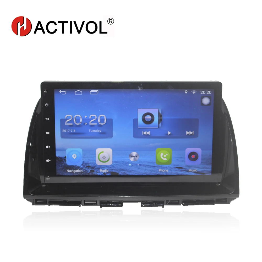 Автомагнитола HACTIVOL 10 2 дюйма с четырёхъядерным процессором gps навигацией для MAZDA