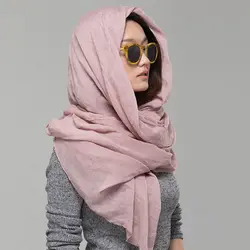 Spring Autumn Cotton And Linen Long Scarf Women Winter Warm Shawl Go Out Tourism Wraps Korean Female Scarf Scarves Muffler
