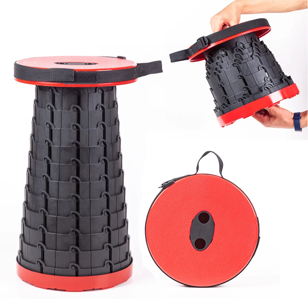 

Collapsible Portable Stool Chair Fishing Camping Outdoor Bbq Queue Tourism Ultralight Foldable Retractable Gadget Stools
