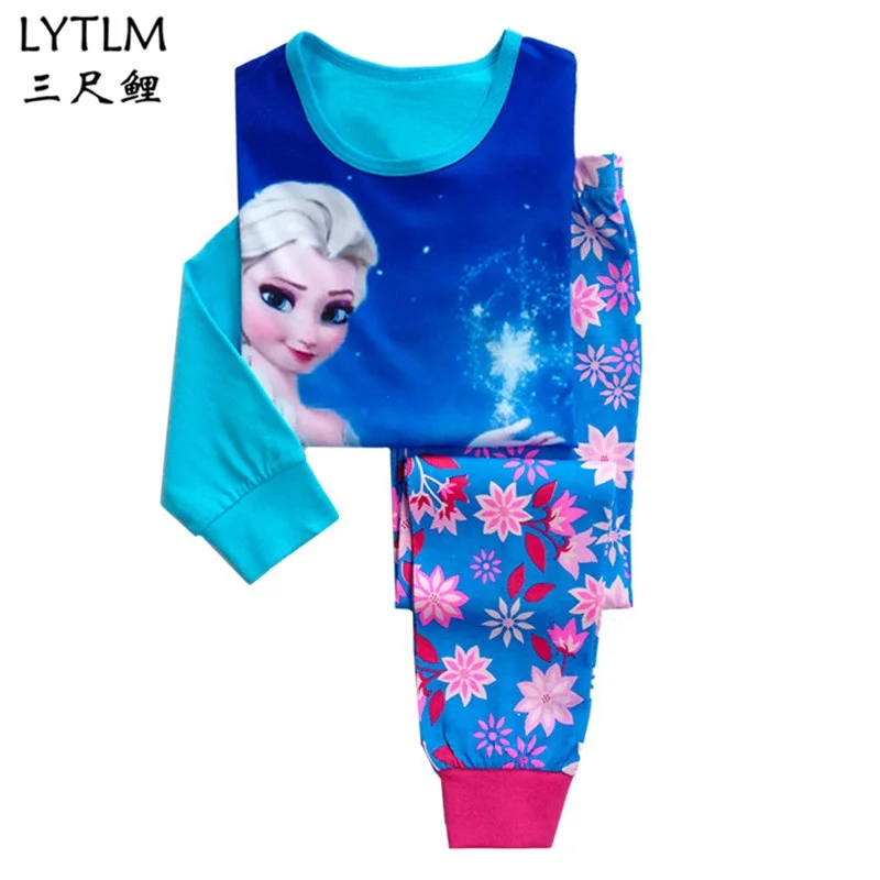

LYTLM Children Pajamas Set Boys Cartoon Pyjamas Girls Long Sleeve Sleepwear Sets Children Nightwear Family Clothing Set for Kids