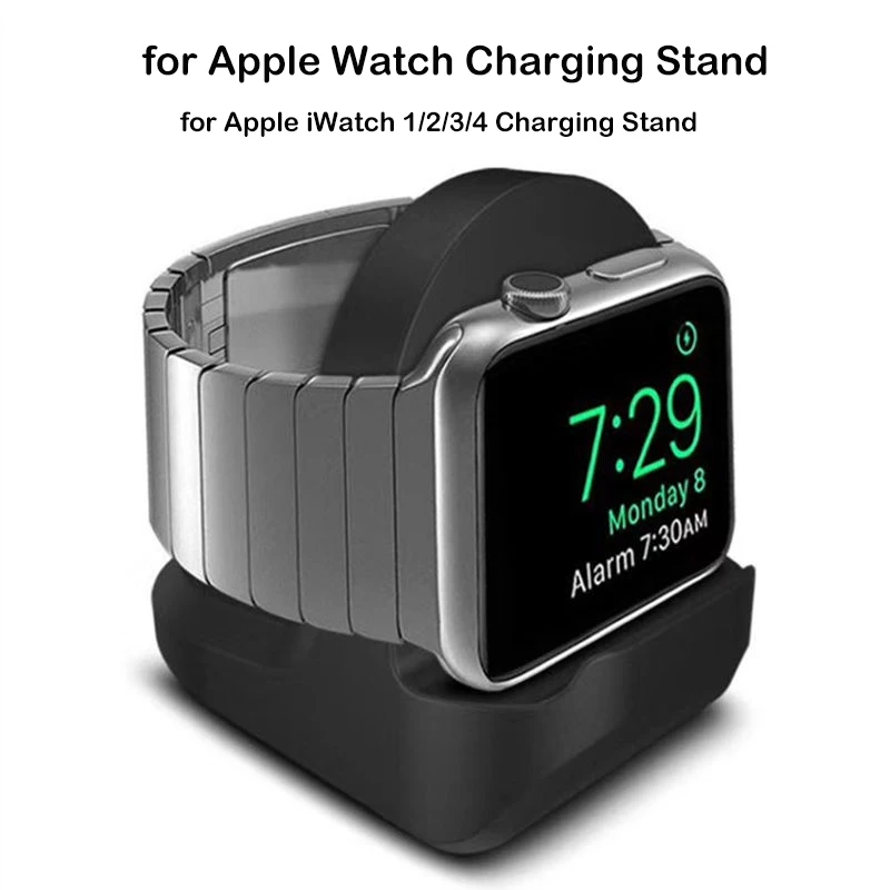 

For Apple Watch1 2 3 4 Series Holder Charging Support Silicone Bracket For iWatch 42mm 38mm Watch Dock Stand Holder