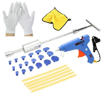 

2 in 1 Slide Hammer Hand Puller with Glue Dent Removal Tool Repair Kit
