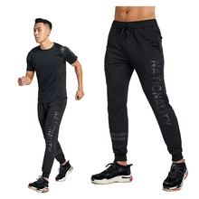 Быстросохнущие штаны для бега, мужские спортивные Леггинсы, трико для фитнеса, для спортзала, для бега, бодибилдинга, спортивные штаны для бега, брюки