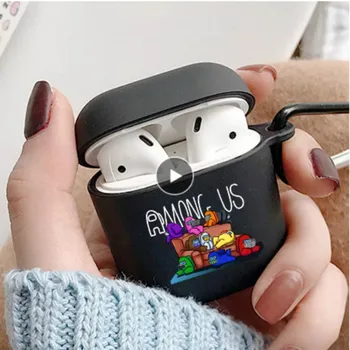 

Among Us Airpods Pro Silicone Matte Cover Air Pods 1/2 Wireless Kawaii Bluetooth Earphone Cases Cartoon Earphone Accessories