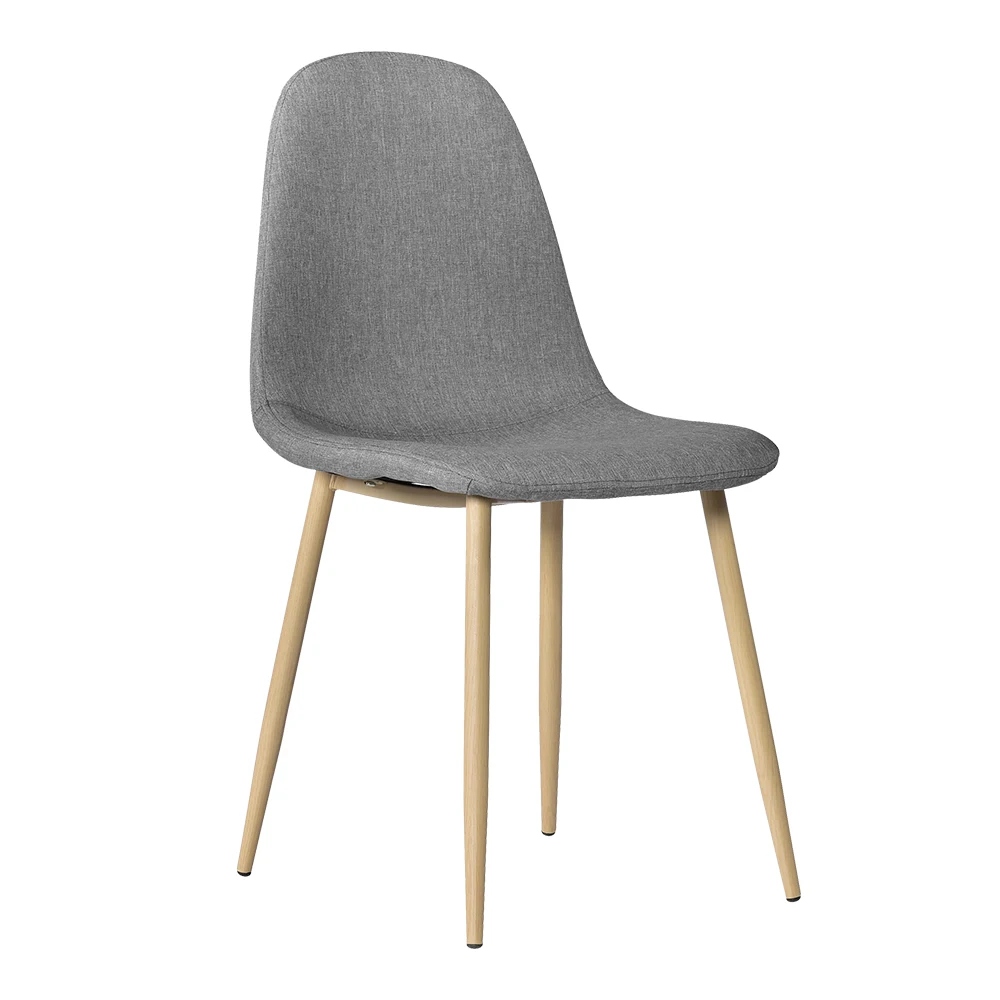 

4pcs Modern Style Simple Dining Chair Gray