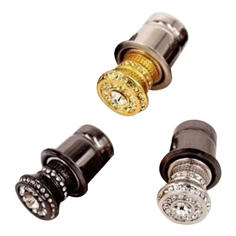 Aluminum Car Cigarette Lighter With Small Crystal Rhinestones Auto