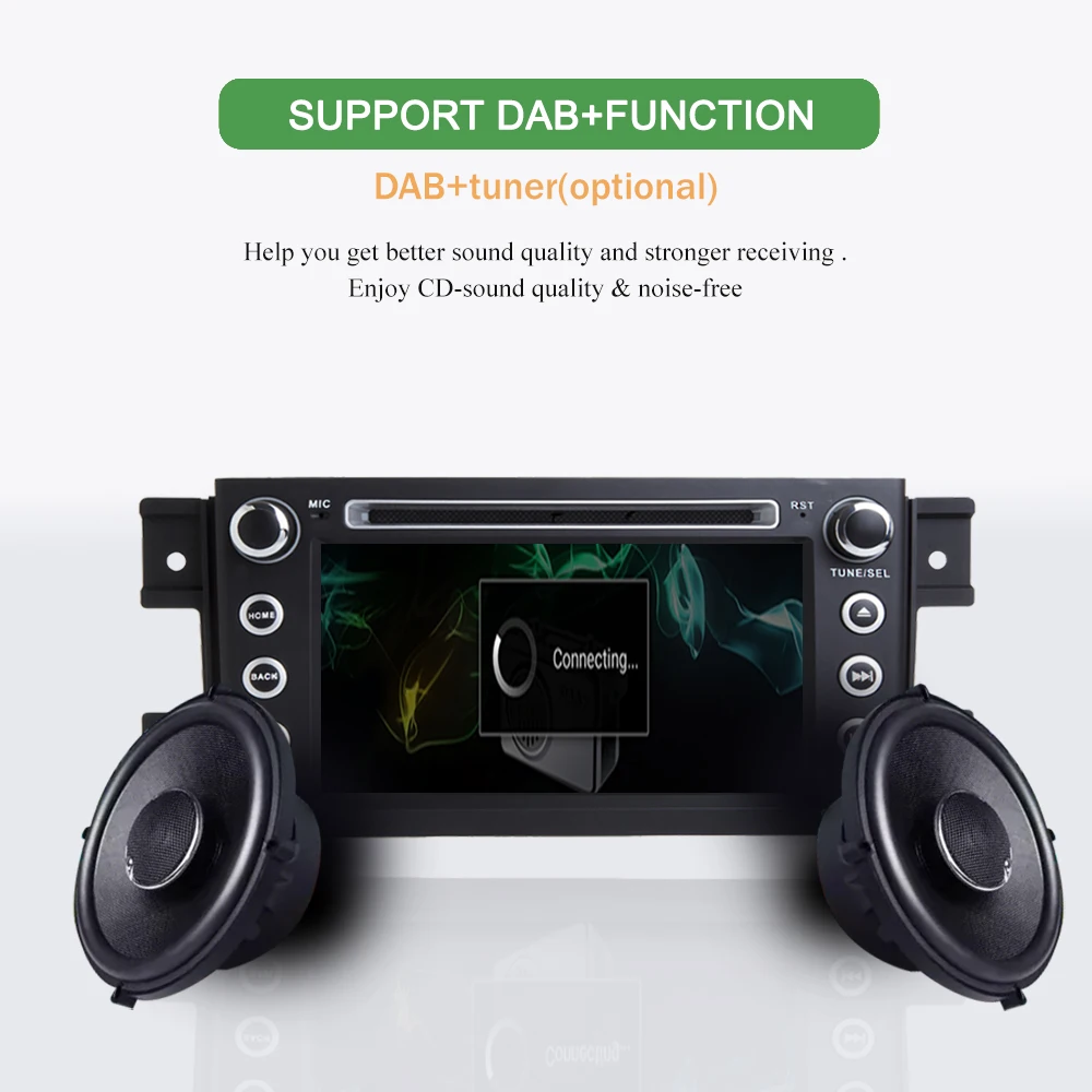 Top Bonroad 7"2Din Android 9.0 Car dvd For suzuki grand vitara 2007-2013 Stereo gps navigation car radio USB audio video player 5