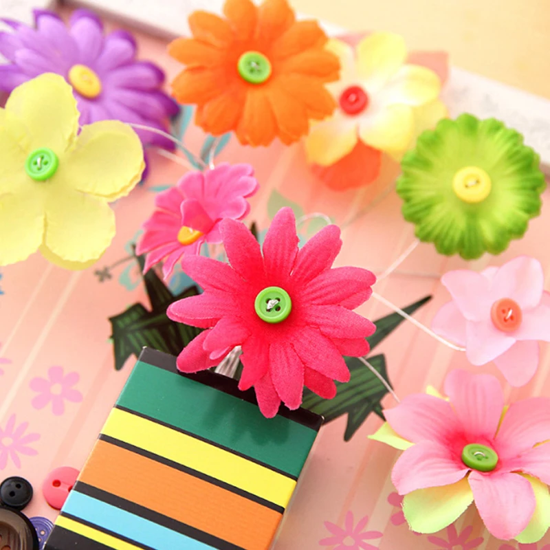 Saizhi DIY детские цветные кнопки наклейки красивые цветы Моделирование ручной работы детей ручной работы творческие развивающие игрушки