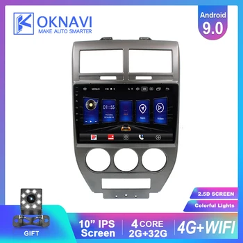 

Car Radio Multimedia Video Player Navigation IPS Screen For Jeep Compass MK 2006 2007 2008 2009 2010 GPS tracker support 4G+WiFi