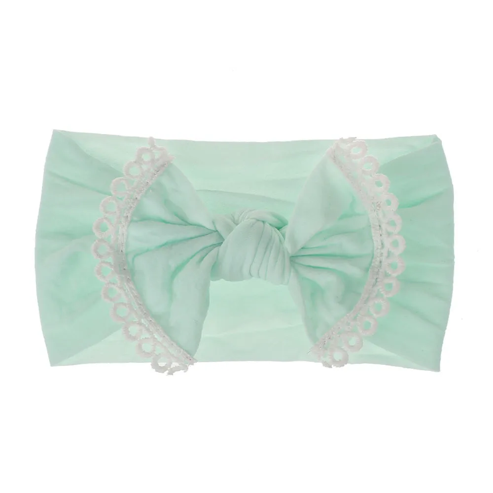 2020 Brand New Newborn Toddler Baby Girls Baby Bow Lace Elastic Hair Headband Hair Accessories Baby Gifts