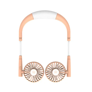 

Portable Adjustable Lazy Fan Mini Neck Hanging Dual USB Cooling Fans For Summer Sports 270x195x31MM EM88