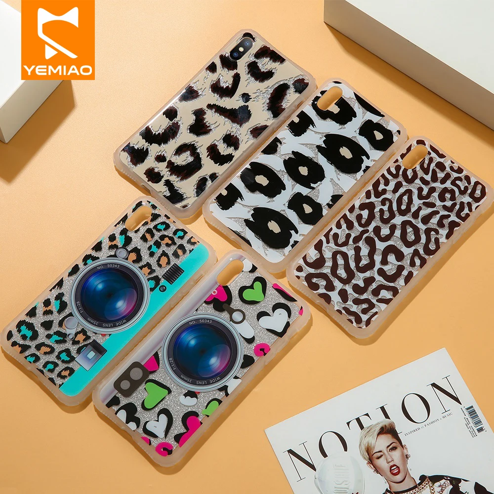 Colorful Camera Leopard Print Case For iPhone 8 7 6 6S Plus Cover Soft Silicone Full Protector for X XS MAX XR | Мобильные телефоны