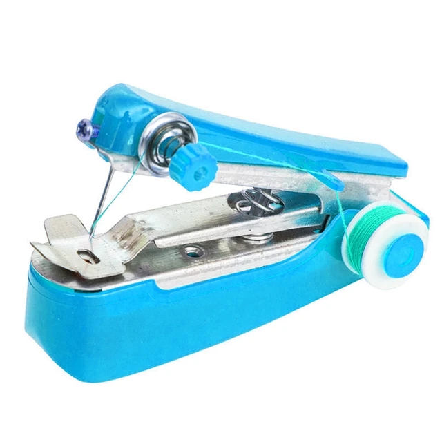 Mini Handheld Sewing Machine Portable Manual Simple Operation  Multifunctional Stitch Handwork Needlework Sewing Tools - Sewing Machines -  AliExpress