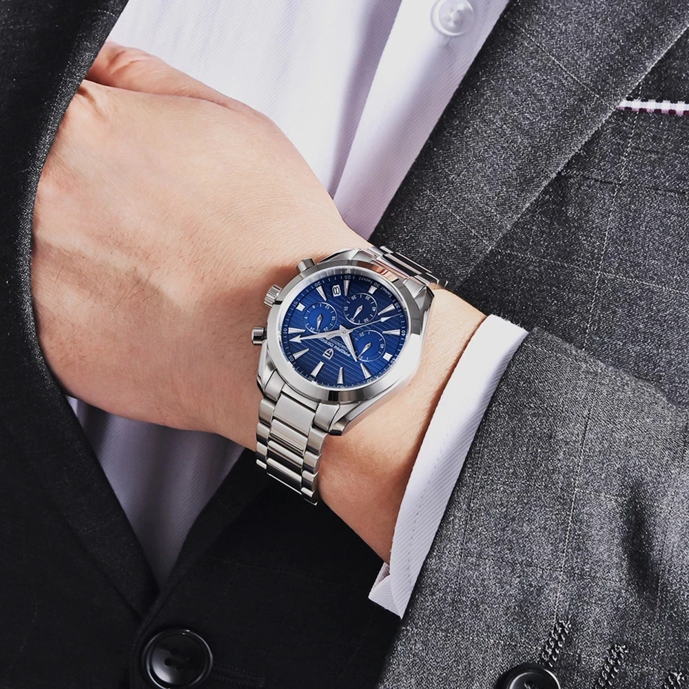Pagani Ontwerp Top Merk Mannen Quartz Horloges Zakelijke Multifunctionele  Chronograaf Waterdicht 100M Saffierglas Roestvrij Horloge Mannen|Quartz  Watches| - AliExpress