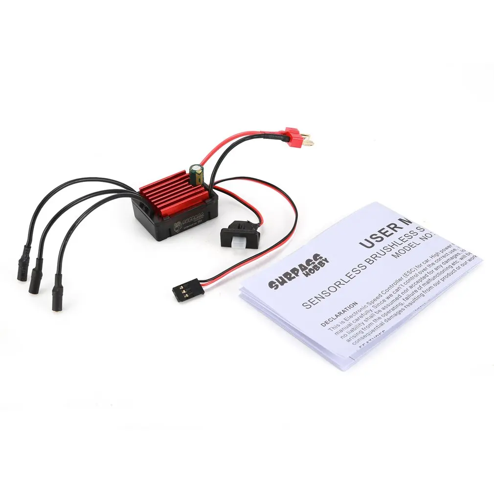 

SURPASSHOBBY KK 35A Waterproof Sensorless Brushless Speed Controler 2-3S ESC for 1:14 1:16 RC Car Model