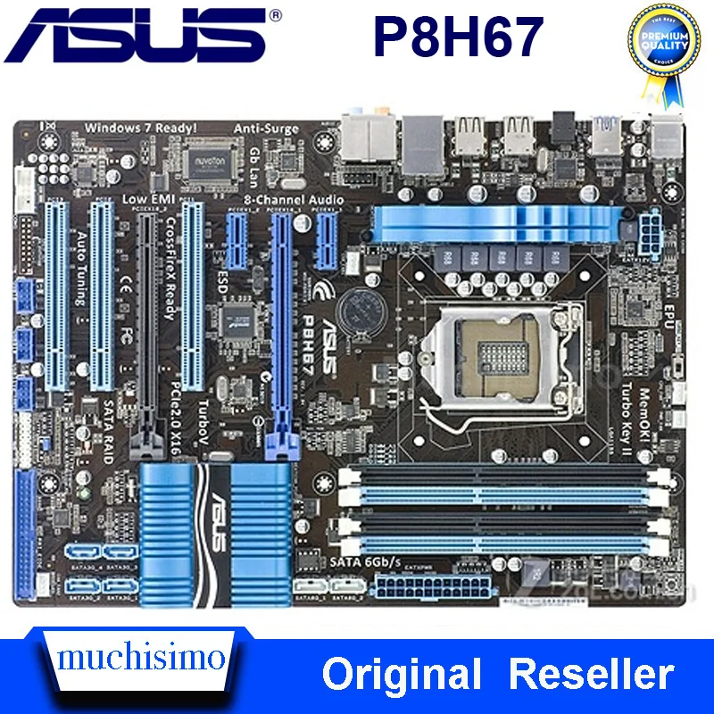 Best Price Used Asus P8H67 Motherboard LGA1155 DDR3 Core i7 i5 i3 32GB Original Desktop Asus P8H67 Mainboard Intel H67 DDR3 1155 Best Price Used Asus P8H67 Motherboard LGA1155 DDR3 Core i7 i5 i3 32GB Original Desktop Asus P8H67 Mainboard Intel H67 DDR3 1155