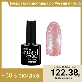 

Rhinestone Gel Polish, three-phase LED / UV, 10 ml, color 003 pink-blue
