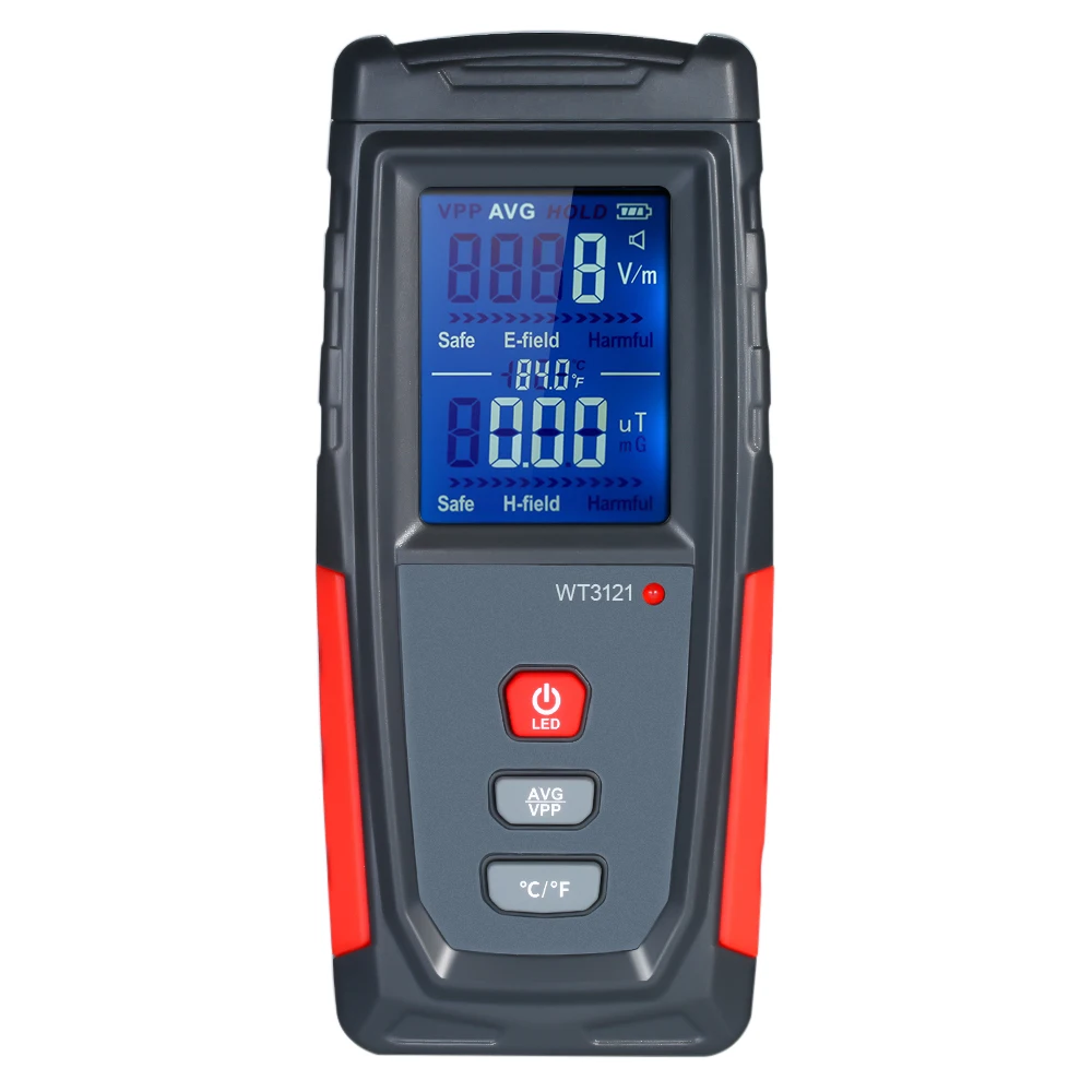 

KKMOON High Precision Handheld Mini Digital LCD EMF Meter Electromagnetic Field Radiation Detector Meter Dosimeter Tester