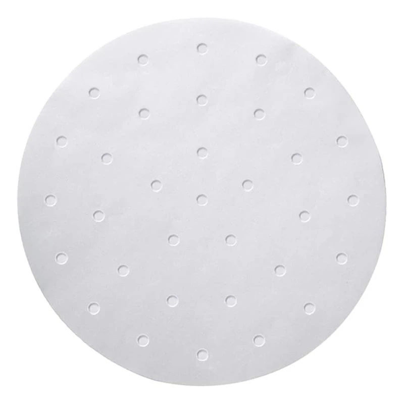 

Air Fryer Lining-100 Sheets Perforated Parchment Paper, Square Bamboo Steamed Paper Compatible with ,White