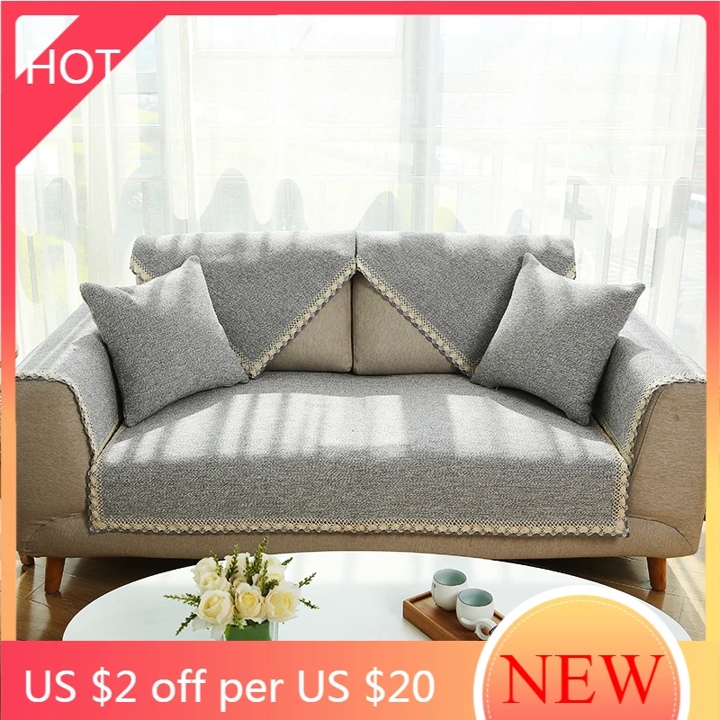 Хлопчатобумажный Декор чехол для дивана кресло с откидывающейся спинкой на 3