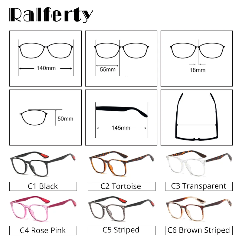 Ralferty, модные женские очки, прозрачные, розовые, квадратные, женские очки, оправа, нулевая диоптрия, очки, оправа F95182