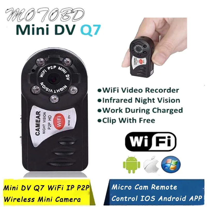 HD 720P Mini Camera Wifi P2P Infrared Night Vision Small DV DVR Wireless IP Cam Video Camcorder Recorder Base Holder | Автомобили и